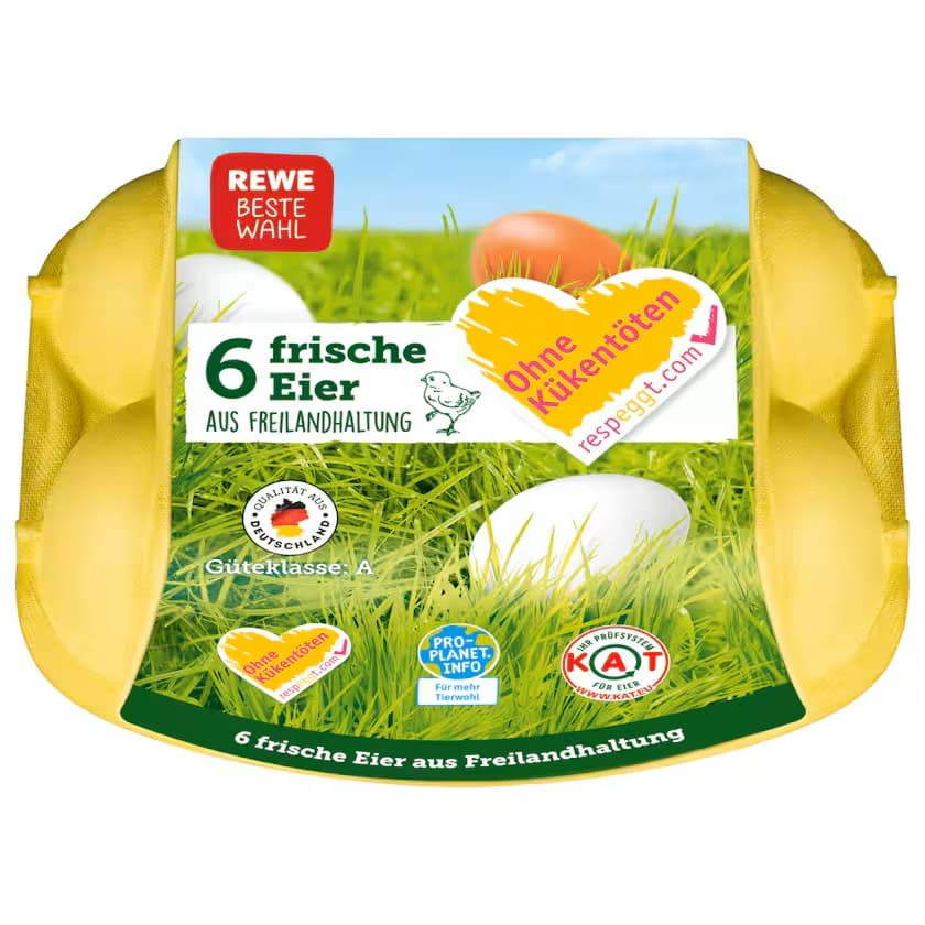 Bild von REWE Beste Wahl Eier Freilandhaltung 6 Stück